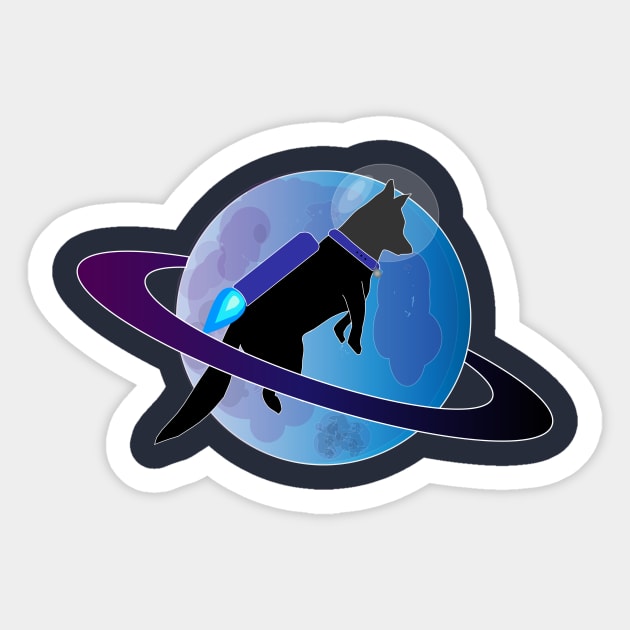 Rocket dog Sticker by Phoenix_Creations